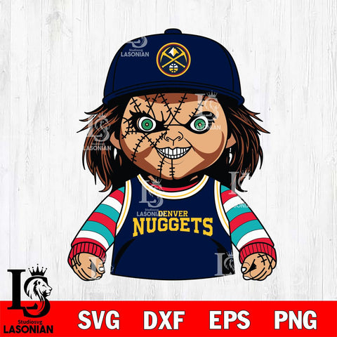 Denver Nuggets Chucky Horror basketball SVG DXF EPS PNG FILE, NBA File Cut,Halloween Digital Download,Instant Download, Silhouette
