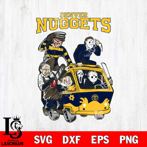 Denver Nuggets Jason Voorhees Horror 10 Svg Eps Dxf Png File, NBA svg, Digital Download, Instant Download