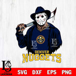 Denver Nuggets Jason Voorhees Horror 13 Svg Eps Dxf Png File, NBA svg, Digital Download, Instant Download
