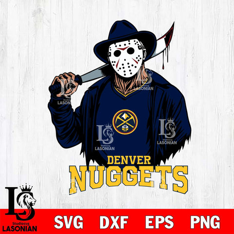 Denver Nuggets Jason Voorhees Horror 13 Svg Eps Dxf Png File, NBA svg, Digital Download, Instant Download