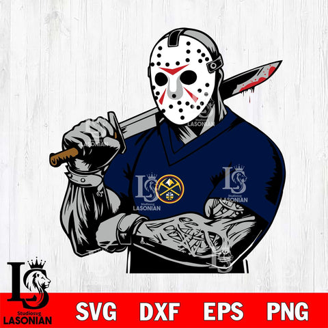 Denver Nuggets Jason Voorhees Horror 6 Svg Eps Dxf Png File, NBA svg, Digital Download, Instant Download