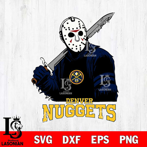 Denver Nuggets Jason Voorhees Horror 7 Svg Eps Dxf Png File, NBA svg, Digital Download, Instant Download