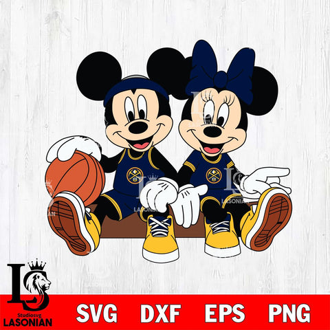 Denver Nuggets Mickey Minne 2 Nba Svg Eps Dxf Png File, NBA svg, Digital Download, Instant Download