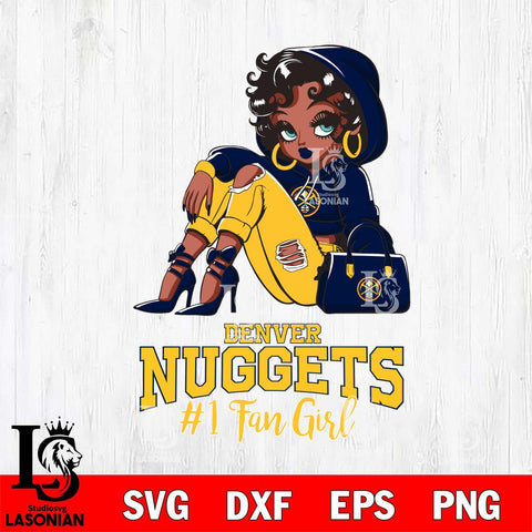 Denver Nuggets #1 beauty Black Fan Girl