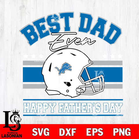 Detroit Lions Best Dad Ever SVG DXF EPS PNG FILE, NFL File Cut,Digital Download,Instant Download, Silhouette