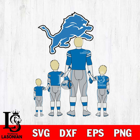 Detroit Lions Best Dad Ever , father day , DAD NFL 2 Svg Eps Dxf Png File, Digital Download, Instant Download