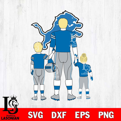 Detroit Lions Best Dad Ever , father day , DAD NFL 3 Svg Eps Dxf Png File, Digital Download, Instant Download