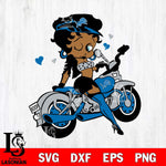 Detroit Lions Betty Boop And Badass Motor SVG Svg Eps Dxf Png File, Digital Download, Instant Download