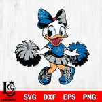 Detroit Lions Daisy Duck Cheerleader Svg Eps Dxf Png File, Digital Download, Instant Download