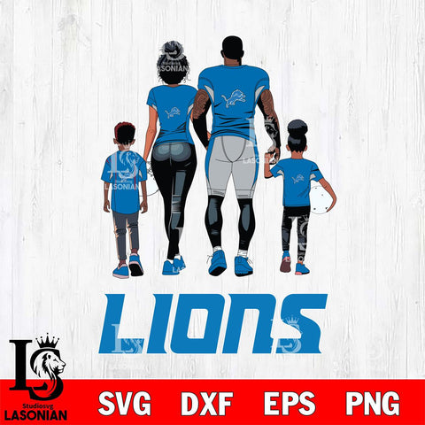 Detroit Lions Family Love Rugby SVG DXF EPS PNG FILE,NFL SVG, Father day Digital Download,Instant Download, Silhouette
