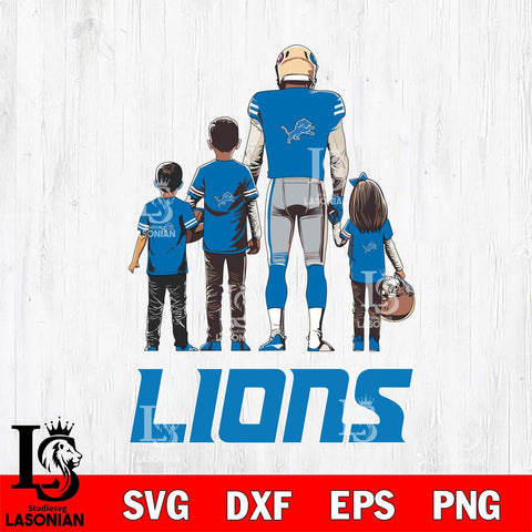 Detroit Lions Father Football SVG DXF EPS PNG FILE,NFL SVG, Father day Digital Download,Instant Download, Silhouette