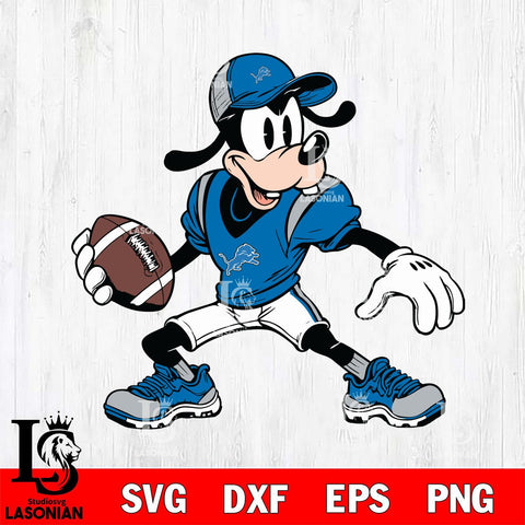Detroit Lions Goofy Svg Eps Dxf Png File, Digital Download, Instant Download