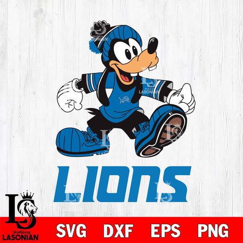 Detroit Lions Goofy Cool Sport SVG DXF EPS PNG FILE,NFL Cricut ,Football Digital Download,Instant Download, Silhouette