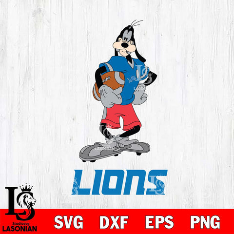 Detroit Lions Goofy Player SVG DXF EPS PNG FILE,NFL Cricut ,Football Digital Download,Instant Download, Silhouette