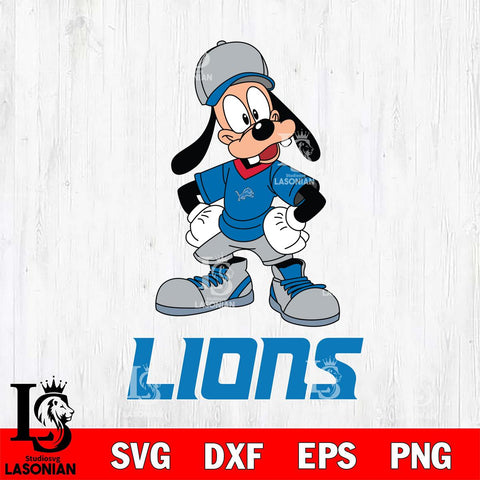 Detroit Lions Goofy Sport SVG DXF EPS PNG FILE,NFL Cricut ,Football Digital Download,Instant Download, Silhouette