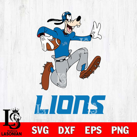 Detroit Lions Goofy rugby Sport SVG DXF EPS PNG FILE,NFL Cricut ,Football Digital Download,Instant Download, Silhouette