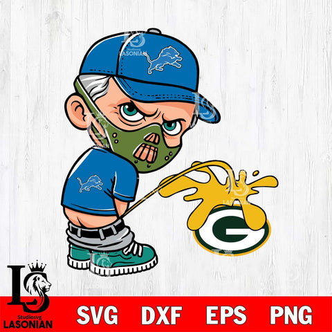 Detroit Lions Hannibal Lecter Piss On Green Bay Packers Svg Eps Dxf Png File, Digital Download, Instant Download