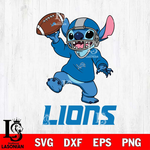 Detroit Lions Lilo and stitch Sport SVG DXF EPS PNG FILE, Stitch File Cut,NFL Digital Download,Instant Download, Silhouette