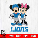 Detroit Lions Mickey Minnie Mouse Helmet Svg Eps Dxf Png File, Bundle NFl svg , File Cut , Digital Download , Instant Download, Laser Cut Svg Files