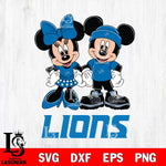 Detroit Lions Mickey Minnie Rugby ball Svg Eps Dxf Png File, Bundle NFl svg , File Cut , Digital Download , Instant Download, Laser Cut Svg Files