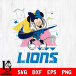Detroit Lions Minnie Mouse Dancing SVG DXF EPS PNG FILE, Disney Father day File Cut,Digital Download,Instant Download,Disney Svg Files