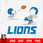 Detroit Lions Peanuts play football SVG DXF EPS PNG FILE,Snoopy File Cut, Nfl Digital Download,Instant Download, Silhouette
