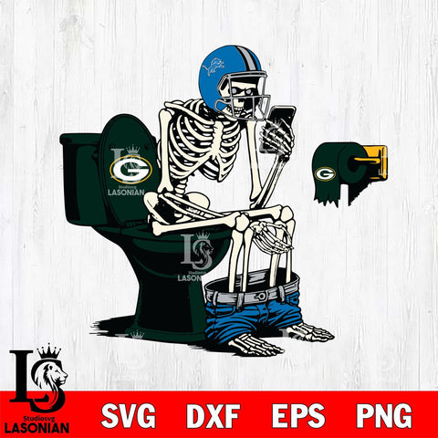 Detroit Lions Shit On Green Bay Packers Svg Eps Dxf Png File, Digital Download, Instant Download