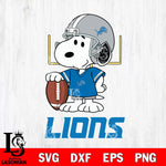 Detroit Lions Snoopy Player Football SVG DXF EPS PNG FILE,Snoopy File Cut, Nfl Digital Download,Instant Download, Silhouette