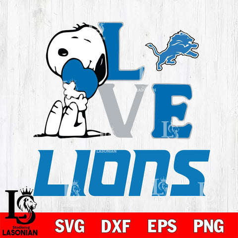 Detroit Lions Snoopy Sport 10 Svg Eps Dxf Png File, NFL svg, Digital Download, Instant Download