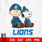 Detroit Lions Snoopy and Charlie Sport Svg Eps Dxf Png File, Cut file Digital Download ,Instant Download, Cricut File