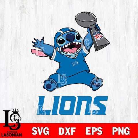 Detroit Lions Stitch Champion SVG DXF EPS PNG FILE, Stitch File Cut,NFL Digital Download,Instant Download, Silhouette