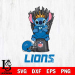 Detroit Lions Stitch King Football SVG DXF EPS PNG FILE, Stitch File Cut,NFL Digital Download,Instant Download, Silhouette