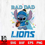 Detroit Lions Stitch Rad Dad SVG DXF EPS PNG FILE, Disney Father day File Cut,Digital Download,Instant Download,Disney Svg Files