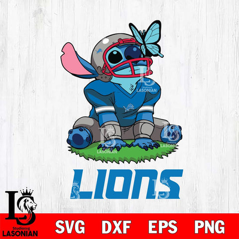 Detroit Lions Stitch Rugby Ball Sport SVG DXF EPS PNG FILE, Stitch File Cut,NFL Digital Download,Instant Download, Silhouette