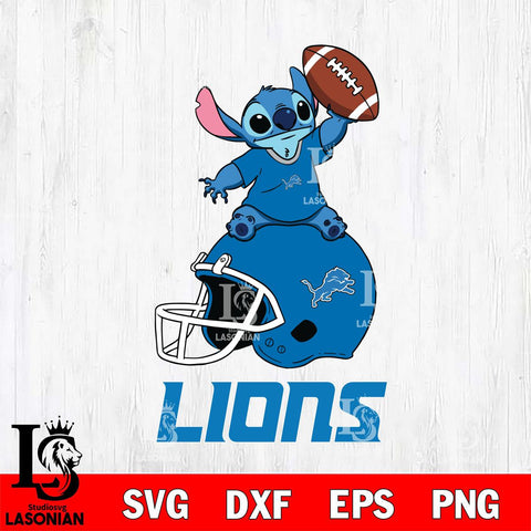 Detroit Lions Stitch helmet football SVG DXF EPS PNG FILE, Stitch File Cut,NFL Digital Download,Instant Download, Silhouette