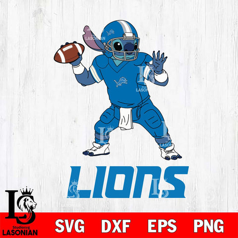 Detroit Lions Stitch throw the ball SVG DXF EPS PNG FILE, NFL File Cut, Digital Download,Instant Download, Silhouette, Cricut