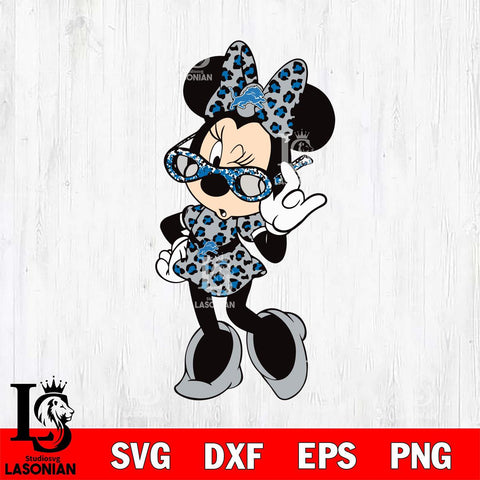 Detroit Lions mickey christmas 6 Svg Eps Dxf Png File, Digital Download, Instant Download