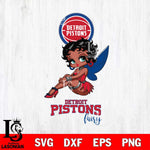 Detroit Pistons Beauty Black Fairy Betty Boop