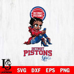 Detroit Pistons Beauty Black Fan Girl Football