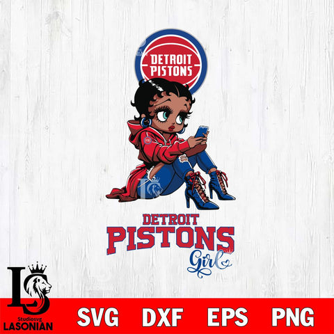 Detroit Pistons Beauty Black Fan Girl Football