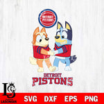 Detroit Pistons Bluey Chilli Dance Svg Eps Dxf Png File, Digital Download, Instant Download