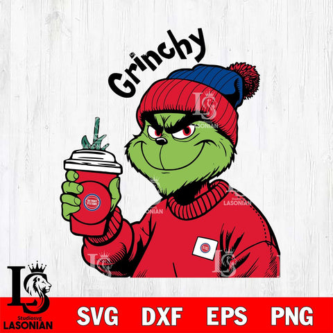 Detroit Pistons Boujee Grinch 10 Svg Eps Dxf Png File, Digital Download, Instant Download