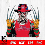 Detroit Pistons Freddy Krueger Horror basketball SVG DXF EPS PNG FILE, NBA File Cut,Halloween Digital Download,Instant Download, Silhouette