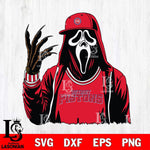 Detroit Pistons Ghostface Horror basketball SVG DXF EPS PNG FILE, NBA File Cut,Halloween Digital Download,Instant Download, Silhouette