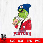 Detroit Pistons Grinch Bougie Football Svg Eps Dxf Png File, Digital Download, Instant Download