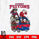 Detroit Pistons Jason Voorhees Horror 10 Svg Eps Dxf Png File, NBA svg, Digital Download, Instant Download