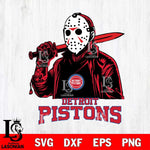 Detroit Pistons Jason Voorhees Horror 12 Svg Eps Dxf Png File, NBA svg, Digital Download, Instant Download