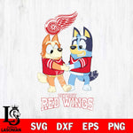 Detroit Red Wings Bluey Chilli Dance Svg Eps Dxf Png File, Digital Download, Instant Download