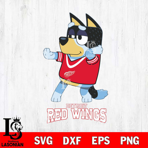 Detroit Red Wings Bluey Dad Dance Svg Eps Dxf Png File, Digital Download, Instant Download