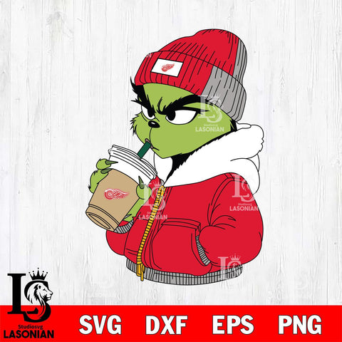 Detroit Red Wings Boujee Grinch 6 Svg Eps Dxf Png File, Digital Download, Instant Download